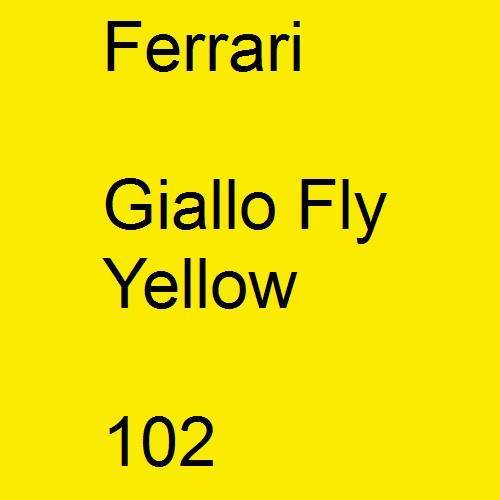 Ferrari, Giallo Fly Yellow, 102.